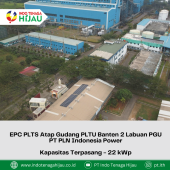 EPC PLTS Atap Gudang PLTU Banten 2 Labuan PGU PT PLN Indonesia Power – 22 kWp
